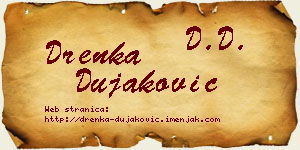 Drenka Dujaković vizit kartica